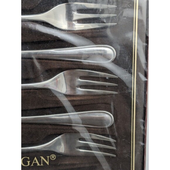 WMG Cromargan Nurnberg 6 Cake Forks Stainless Steel 18/10 in Box 11 3793 6040 - Picture 2 of 5